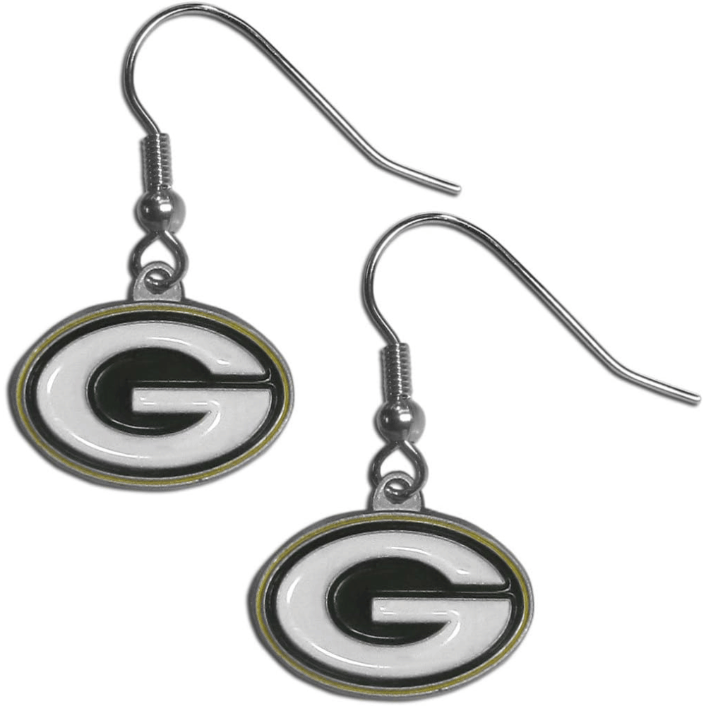 Green Bay Packer Earrings - put the logo on your ears for all to see.