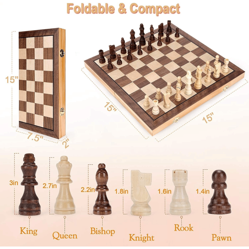 Best Wooden Chess Sets with storage for pieces.