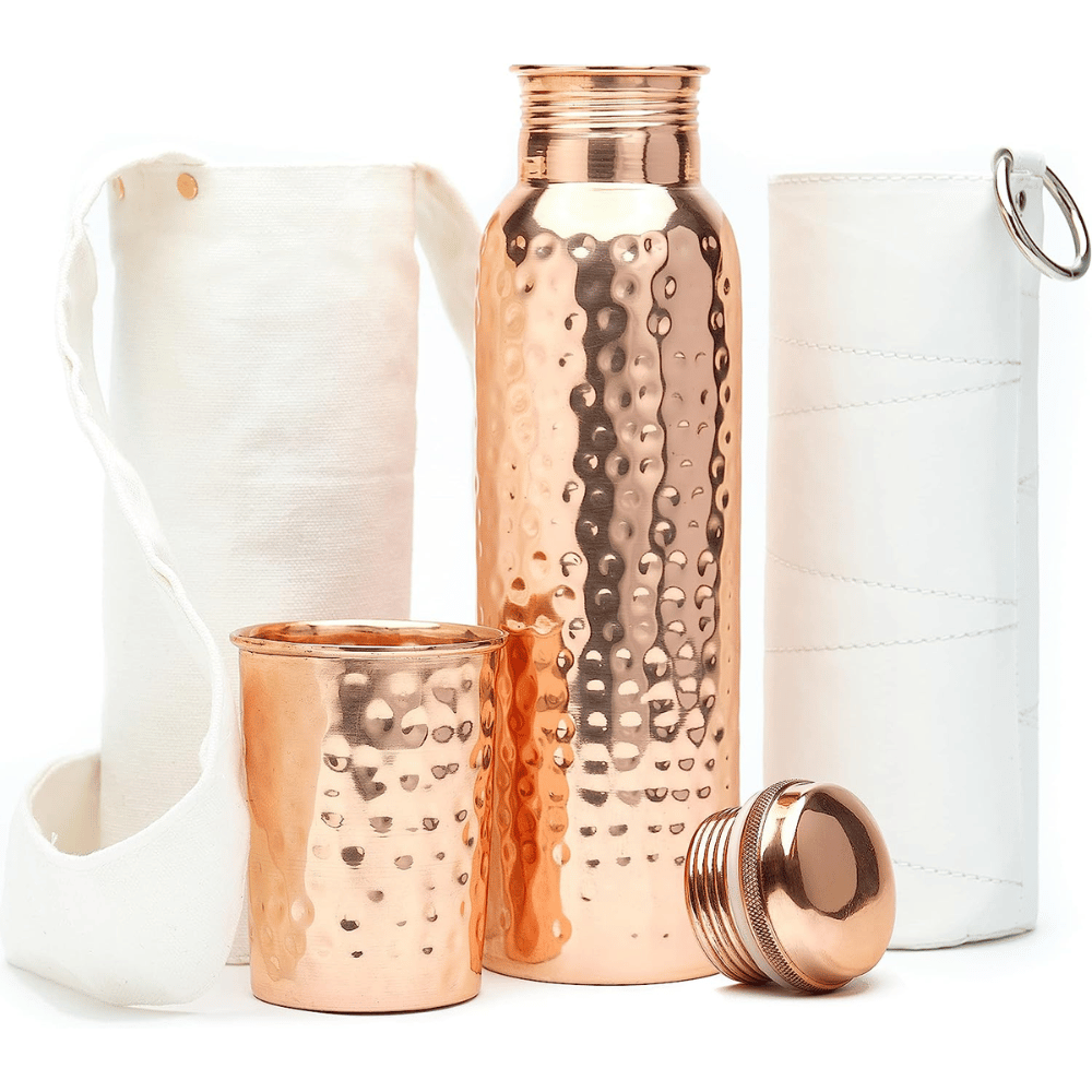 Copper Water Bottles - carry your copper  water with its Ayurvedic benefits when out and about.
